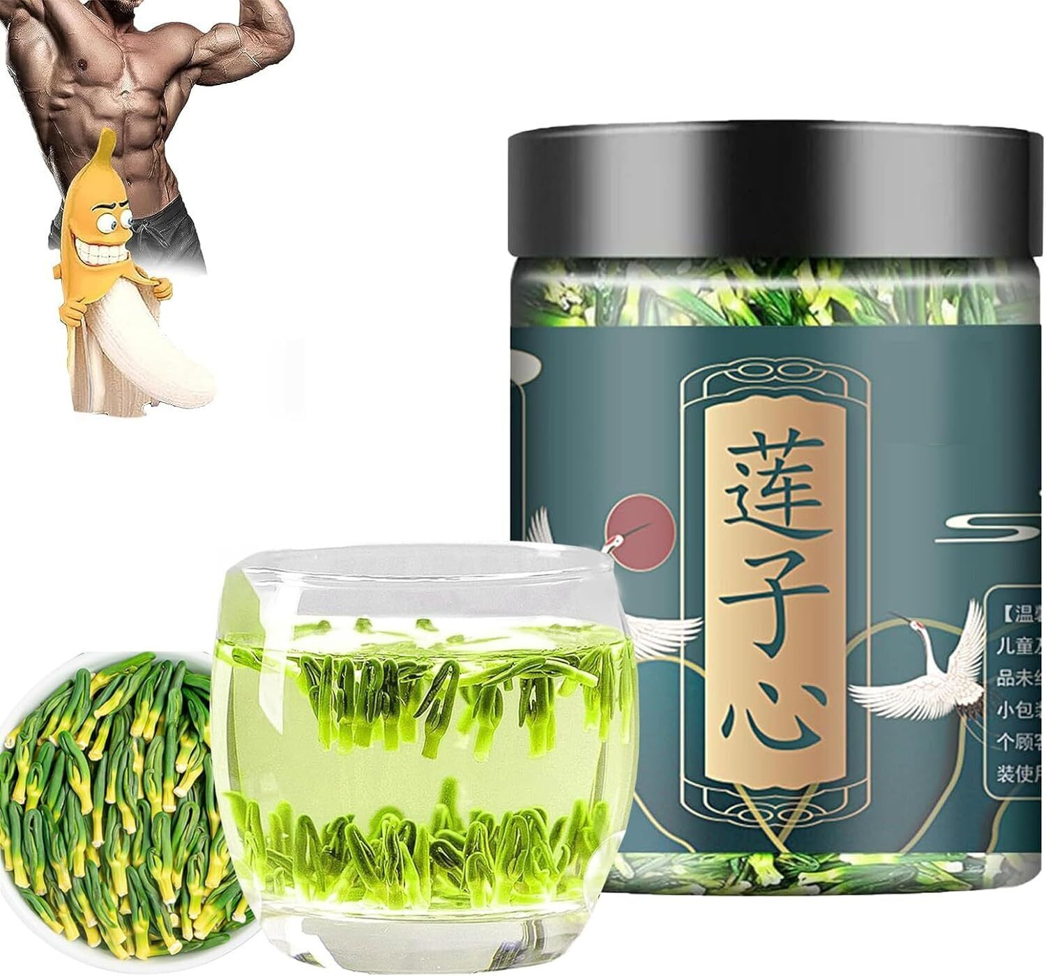 Lotus Seed Core Tea for Men,Liver and Kidney Care Tea, Men's Essentials
