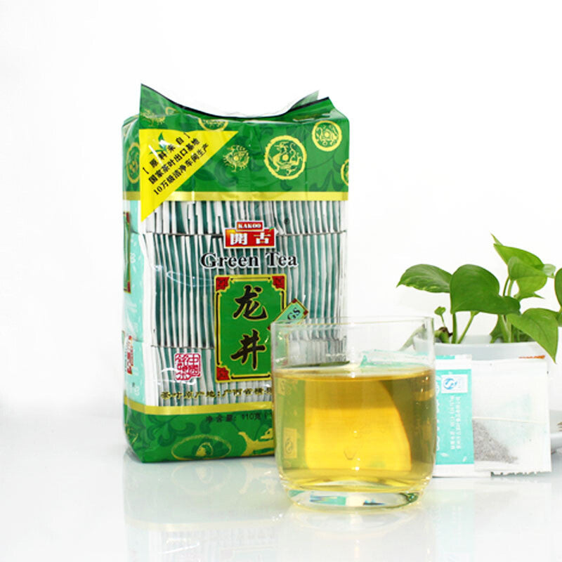 Longjing Tea Bag 1G*100 Teabag Chinese Green Tea Dragon Well Green Tea 龙井茶包100g Main image