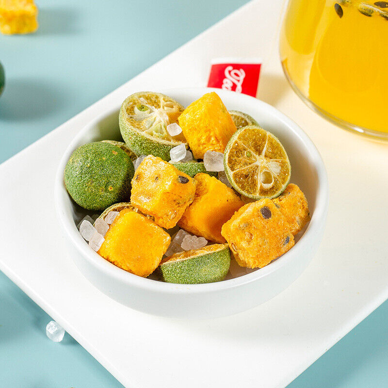 Green Kumquat Passion Fruit Herbal Tea with Rock Sugar Natural Fruit Blend Secondary image