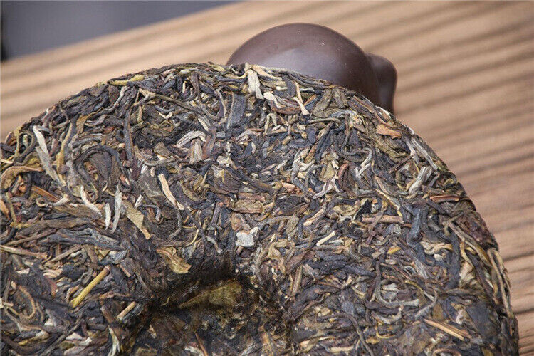 HelloYoung 357g Honey Fragrant Sweet Yunnan Pu'er Tea Raw Tea Jingmai Green Qizi Cake Tea
