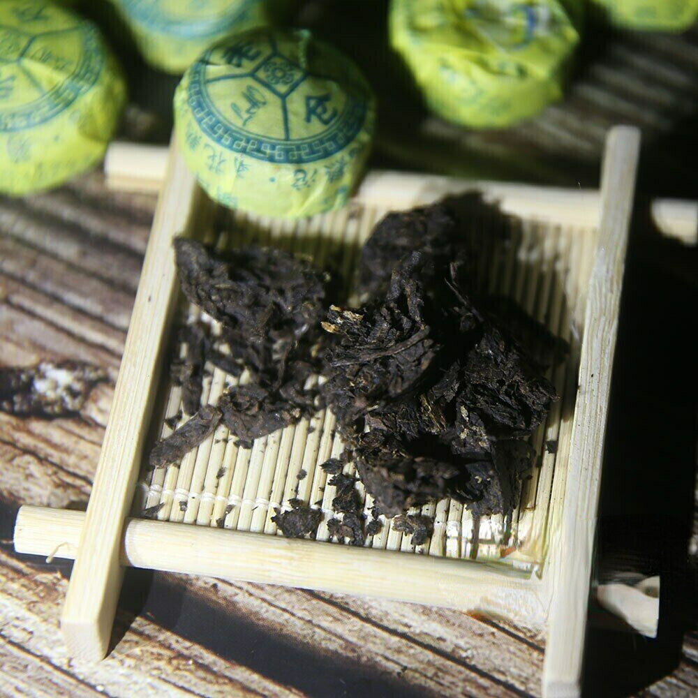 HelloYoung Yunnan Tuocha Tea Chrysanthemum Aroma Ripe Mini Pu Erh Tuo Cha Tea Laocang