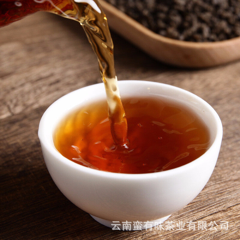 500g Yunnan Puerh Ripe Tea, Menghai Glutinous Fragrance Tea Fossilised Loose Tea Main image