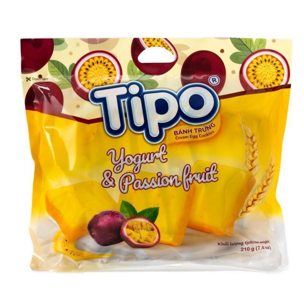 Passion Fruit Flavor Chips 210g Bag Imported from Vietnam Crispy Biscuit Snack
