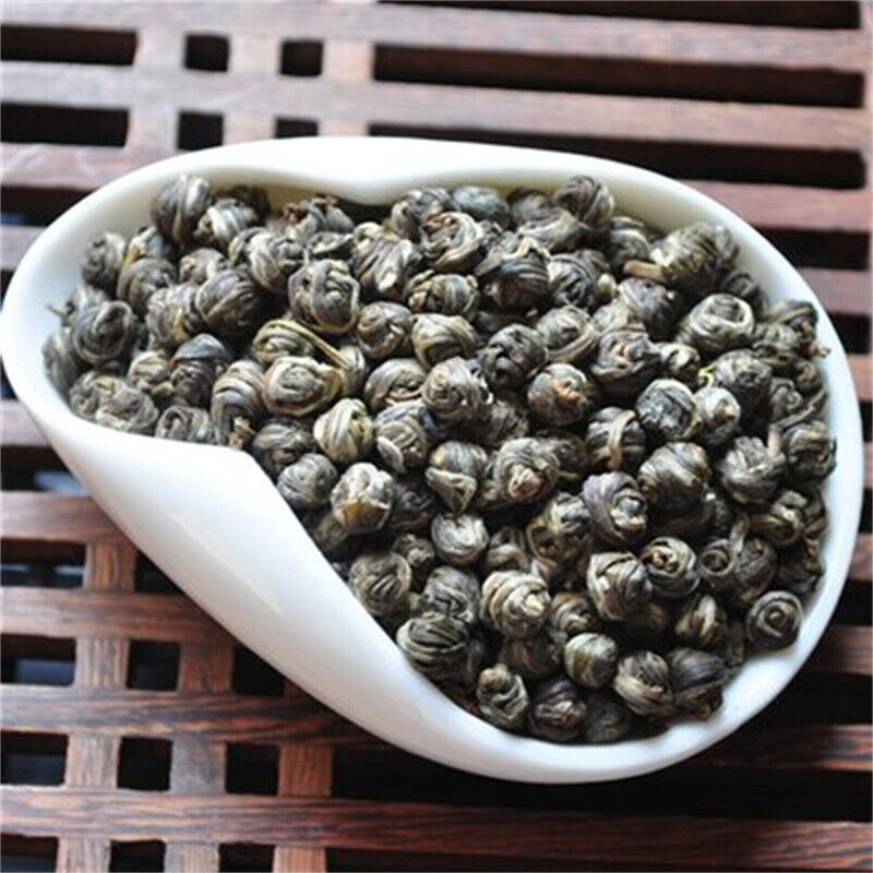 Hand Roll Organic Premium King Grade Jasmine Dragon Pearl Chinese Green Tea 125g Main image