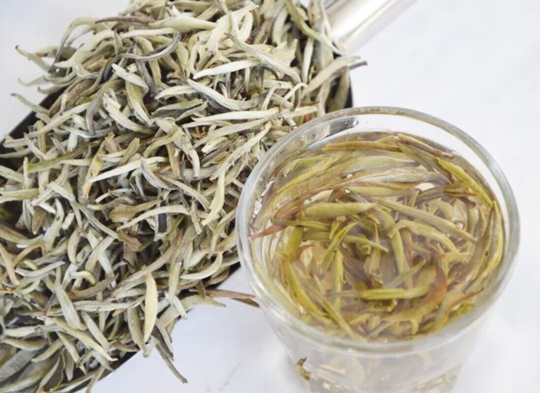 HelloYoung New White Tea Natural Organic Tea Baihaoyinzhen Silver Needle Tea 100g