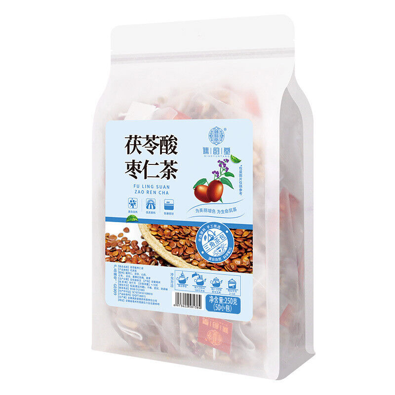Poria Spinosae Seed Tea Lily Yam Poria Cocos Sour Jujube Kernel Herbal Tea 250g Main image
