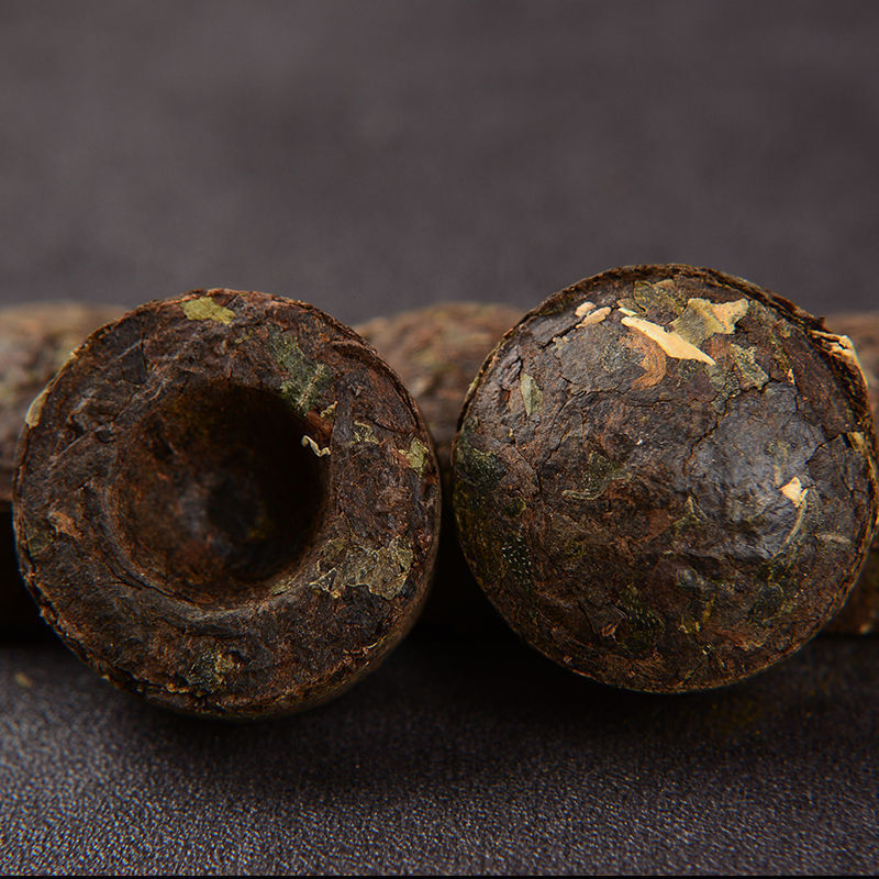 Pu'er Ripe Tea Mini Tuocha Glutinous Rice Flavor Yunnan Menghai Tangerine Peel