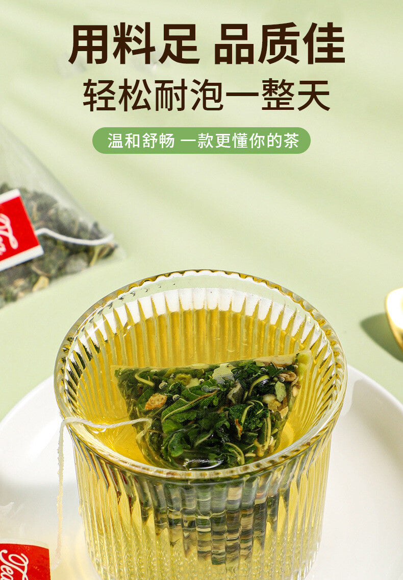 Wellness Tea Mulberry Leaf Bitter Melon Winter Melon Herbal Blend Natural Bags