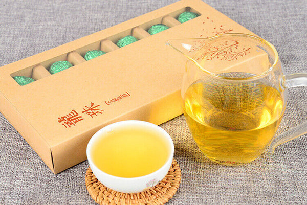 HelloYoung 120g 18 Pack Yunnan Pu'er Tea Handmade Jasmine Dragon Ball Tea