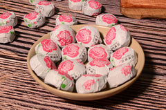 HelloYoung 500g Yunnan Pu'er Tea Leaves Jindian Tea Factory Rose Flavor Small Tuo Tea Ripe
