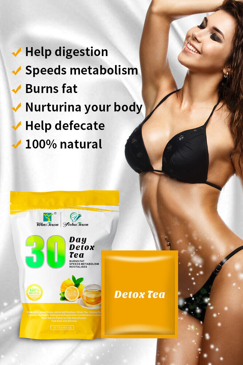 30 Days Detox Flat Tummy Tea Tradition Herbal Diet Weight Loss Tea Senna Unisex