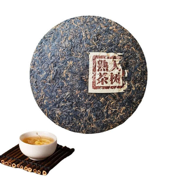 HelloYoung Kunming Dry Storage Ripe Tea Pu'er Ripe Tea Ripe Tea Old Ripe Tea 357g/12.59oz