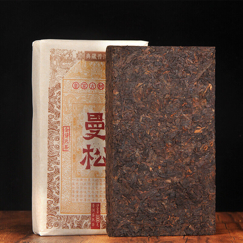 1000g Golden Bud Gong Tea Mansong Pu'er Gong Tea Pu'er Ripe Tea Yiwu Brick Tea Main image