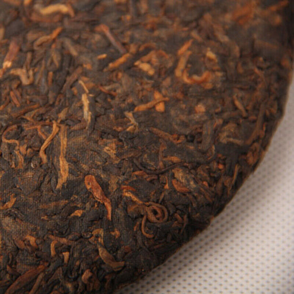 HelloYoung Qizi Tea Cake Old Shu Puerh357g Menghai Early Spring Ripe Puer Nannuo Mountain