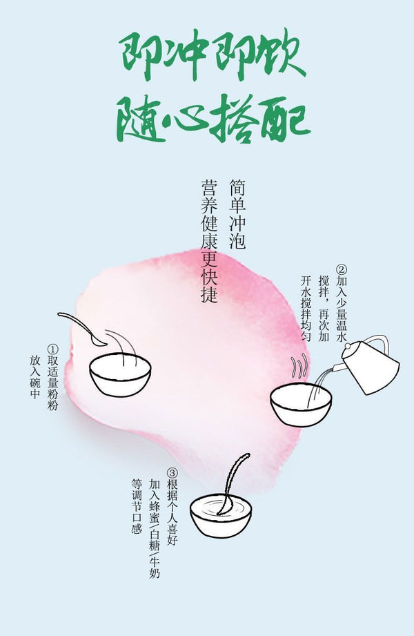 Red Bean Coix Seed Powder with Yam Goji 0 Additives Healthy Breakfast