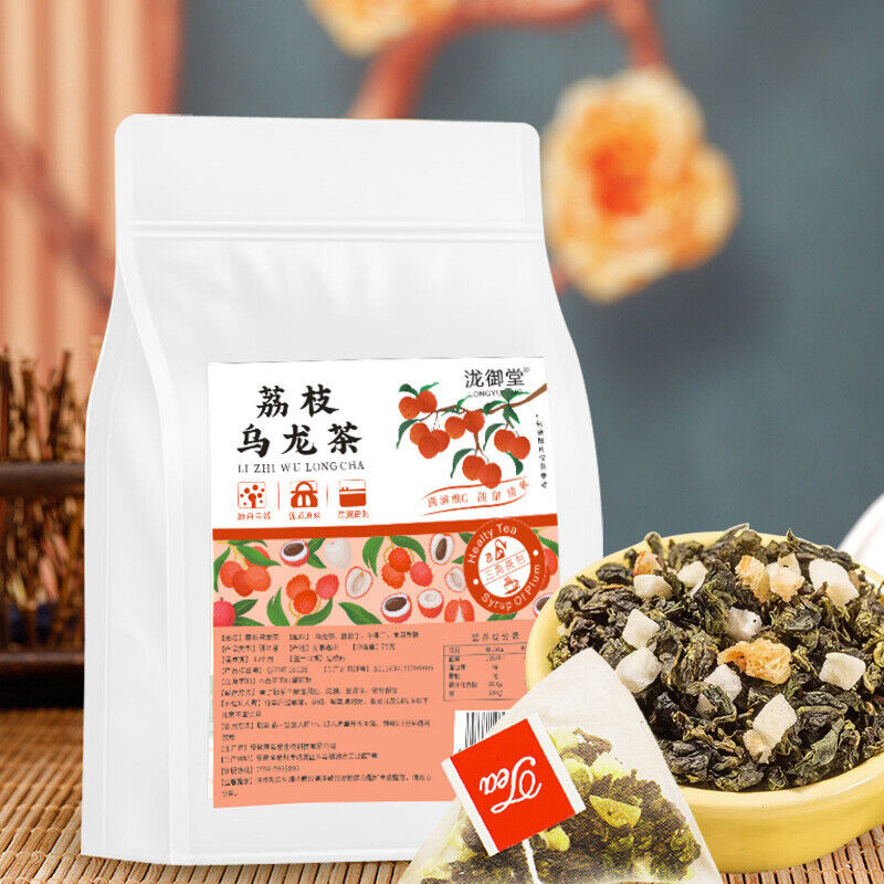 Lychee Oolong Fruit Tea Combo: Cold & Hot Brew Herbal Tea Bags