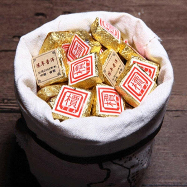 Yunnan Pu'er Tea Natural Small Gold Brick Pu'er Mini Tuo Tea 50g-500g