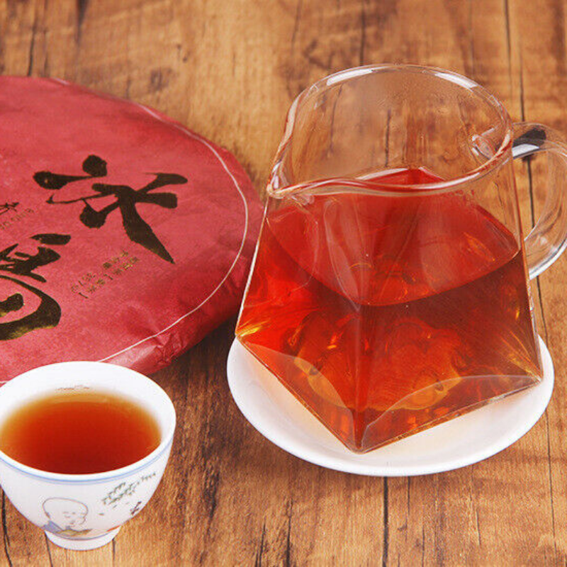 357g/12.59oz Spring Tea Icelandic arborvitae tea Ripe Pu'er Tea Cake Health Tea
