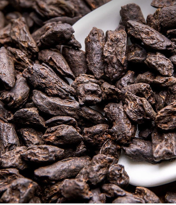 Yunnan Ancient Tree Puerh Crushed Silver Ripe Tea Glutinous Rice Fragrance 500g