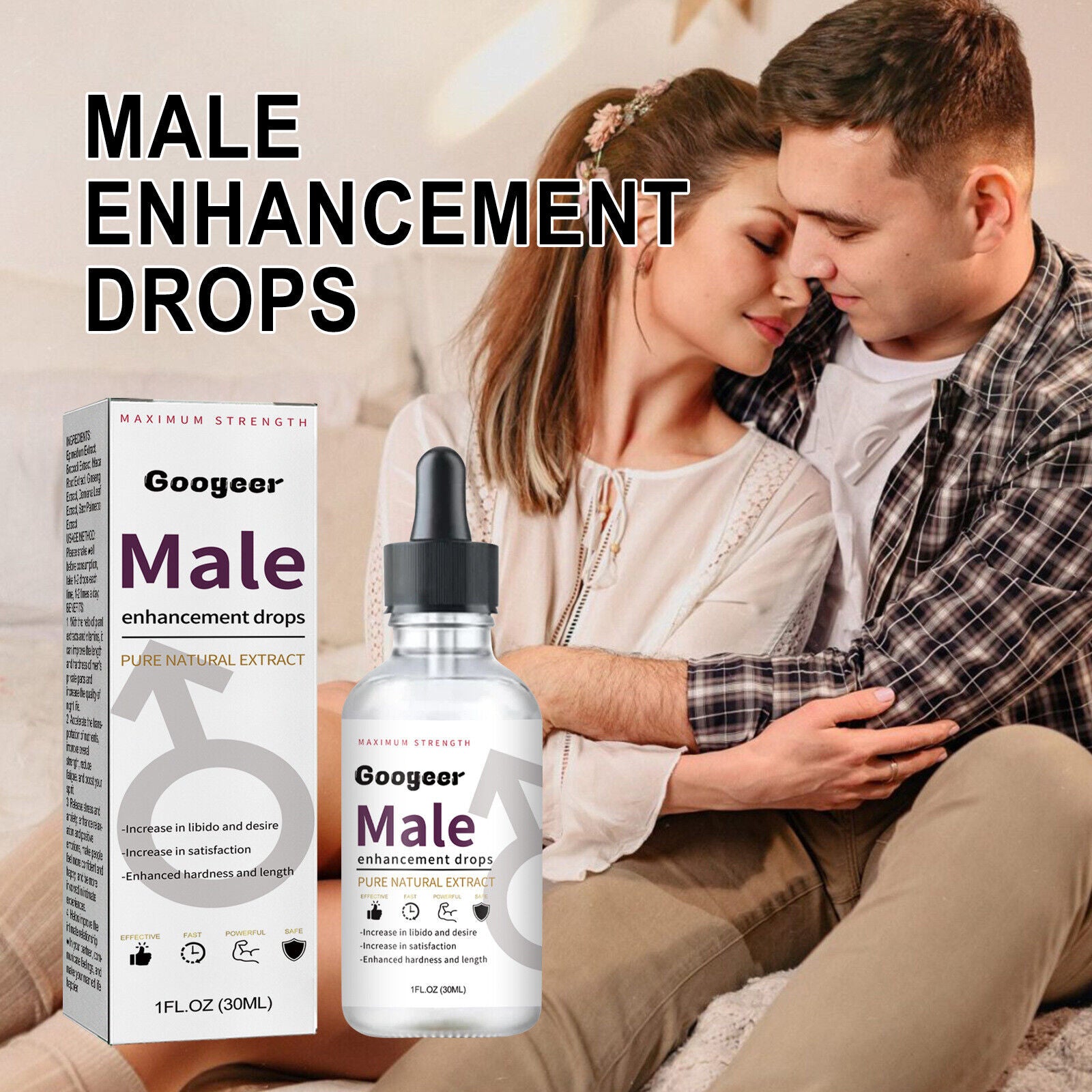 Male Enhancement Drops Male Enhancement Supplements 30ml*3pcs Main image