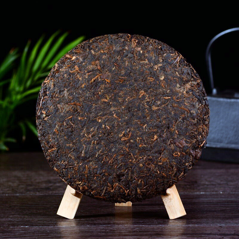 HelloYoung Top Organic Ripe Pu-erh Tea Handmade Yunnan Menghai Cooked Black Tea Cakes 357g