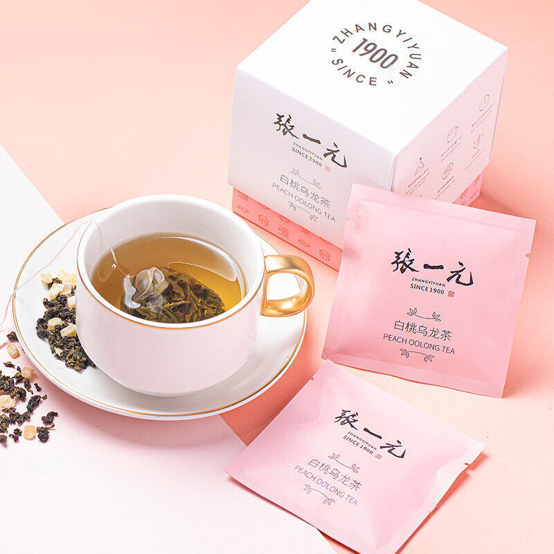 Premium White Peach Oolong Tea Bags with Honey Peach Flavor Cold Brew 30g Secondary image