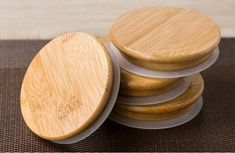 Tea Set Coffee Mugs Tea Cup Double Glass Cup Transparent Heat-resistant Wood Lid