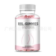 BBL Gummies 100% Natural with Vitamin E Create a Peach Hip Shape 60 Gummies