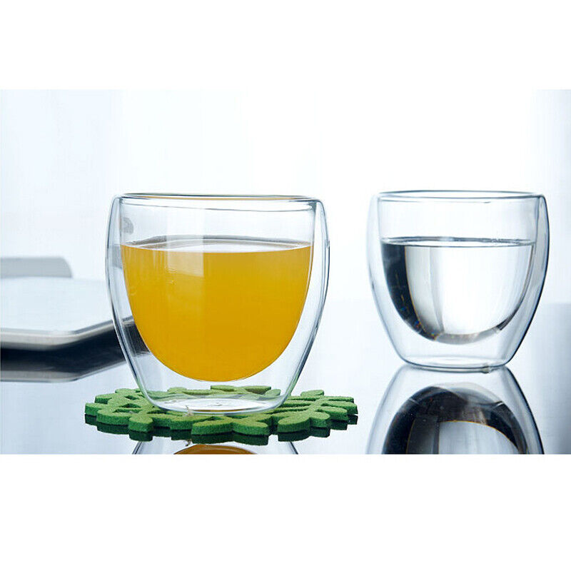 Fashion Classic Glass Double Wall Transparent Coffee Cups Insulate Office Tea