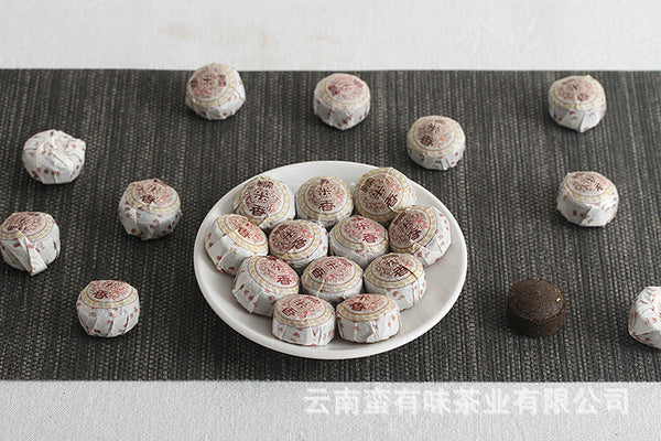 500g Glutinous Rice Fragrance Cooked Tuo (White Cotton) Yunnan Pu'er Tea