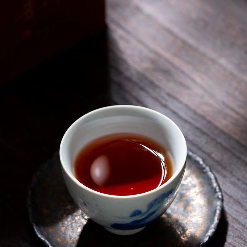 HelloYoung Yunnan Pu-erh Tea Ripe Tea Cake 357g Pu-erh Ripe Tea Cake 年年有余熟普洱