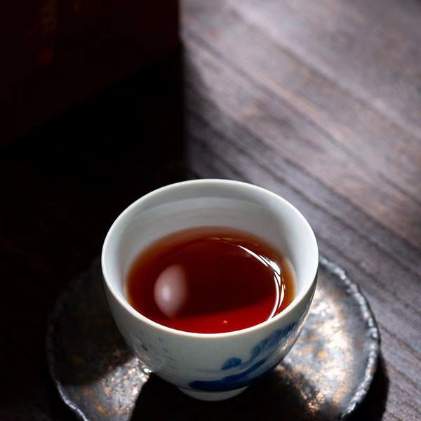 HelloYoung Yunnan Pu-erh Tea Ripe Tea Cake 357g Pu-erh Ripe Tea Cake 年年有余熟普洱