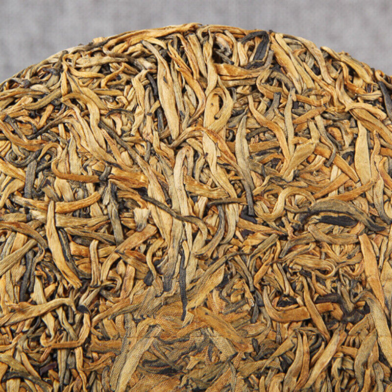 HelloYoung Honey Fragrant Golden Bud Dian Hong Tea Top Yunnan Dianhong Black Tea Cake 357g