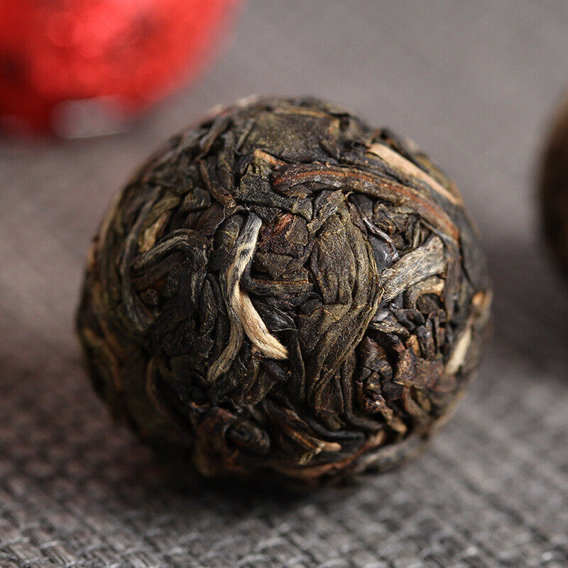 HelloYoung 21pcs Yunnan Pu'er Tea Colorful Dragon Pearl Handmade Dragon Pearl Pu'er Raw Tea