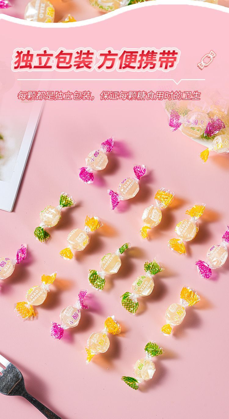 Retro Assorted Fruit Hard Candy - Tangy Sour Sweets