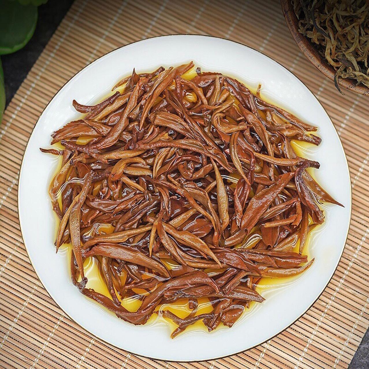 500g Honey Fragrance Dian Hong Loose Leaf Black Tea Yunnan Fengqing Golden Bud