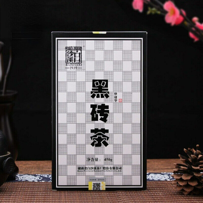 HelloYoung 450g HEI ZHUANG CHA China Anhua Baishaxi Instant Dark Tea Shortcut Brick Tea