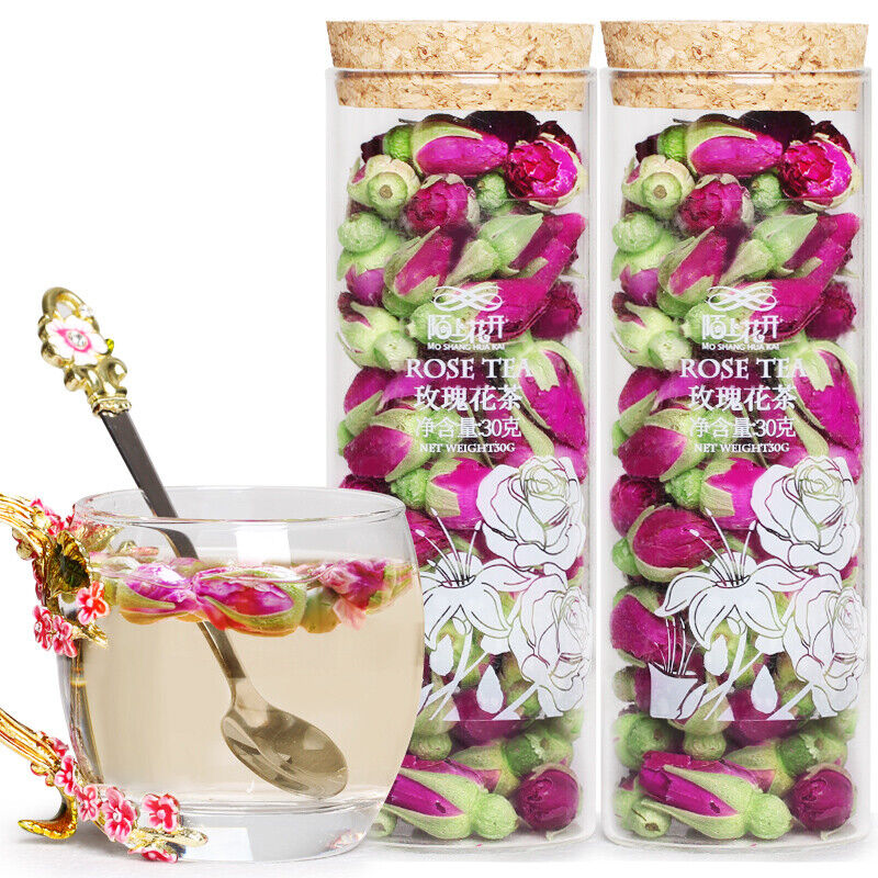 2pcs Freeze-dried Rose Tea Dried Rose Natural Flower Tea