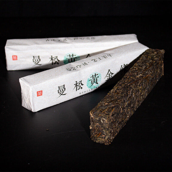 HelloYoung 300g Manzon Yunnan Pu'er tea raw tea leaves old tree pine pressed brick tea