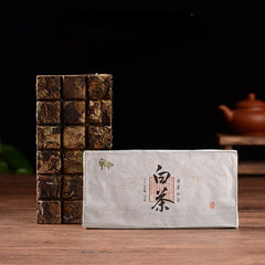 HelloYoung 100g High Mountain Old Tree Top White Tea Brick Healthy Drink Chinese White Tea