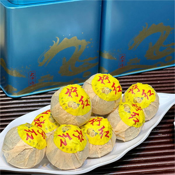 Lemon Red Tea Dian Hong Tea Small Lemon Red Fruit Flavoured Tin 500g