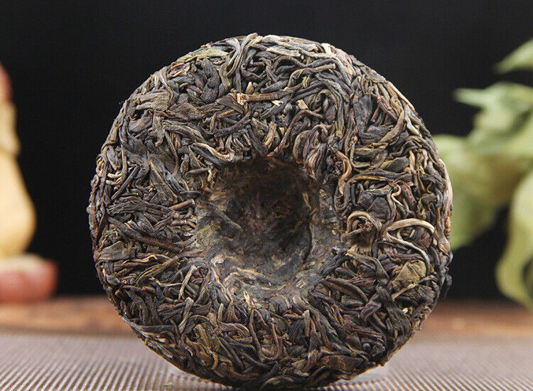HelloYoung 100g Pu-erh Raw Tea Cake 普洱生茶饼布朗山普洱七子饼圆茶生饼100克小饼茶叶