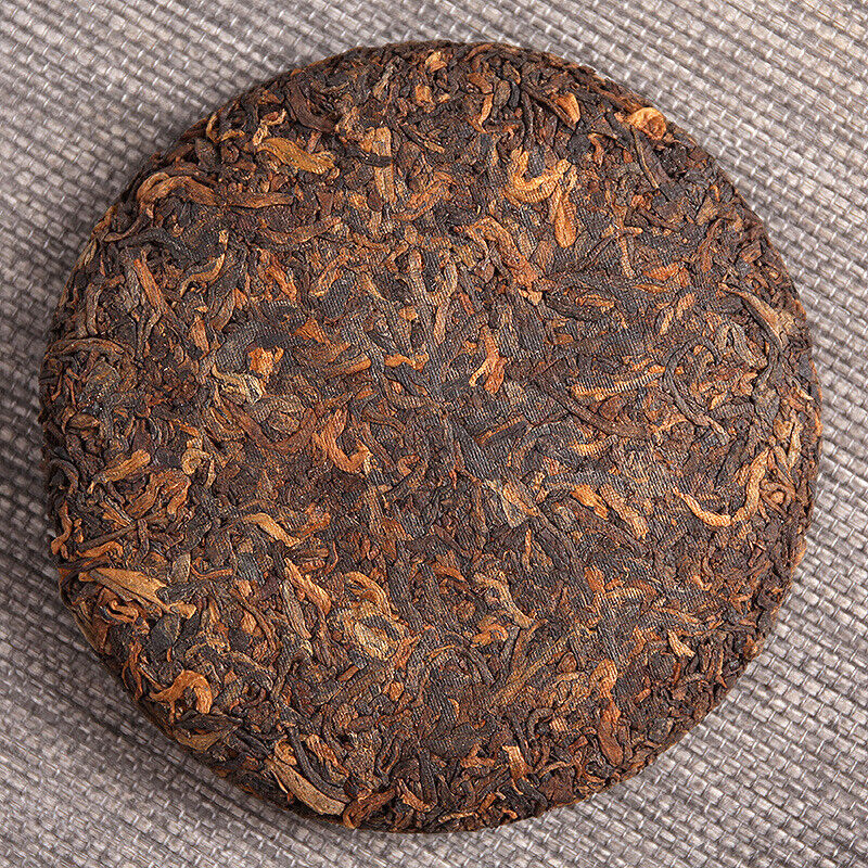 HelloYoung 100g Yunnan Pu'er Tea Menghai Ripe Tea Old Pu'er Jiao Mu Ripe Tea Cake