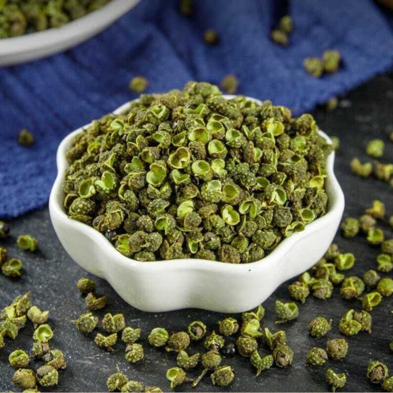 250g Chinese Sichuan Flower Pepper Szechuan Peppercorns Green pepper Ma Jiao, 麻椒 Secondary image
