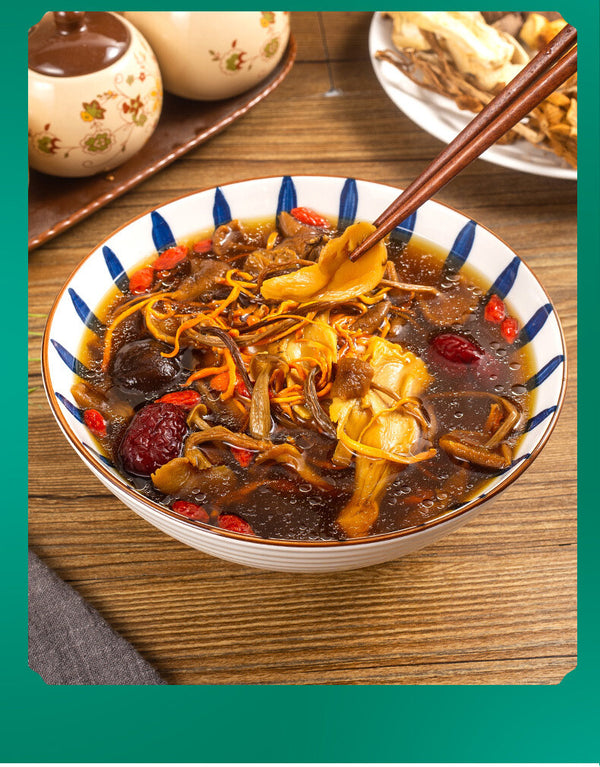 Dried Mushrooms Soup Base Nutritious Food Colorful Mushroom Soup Mix