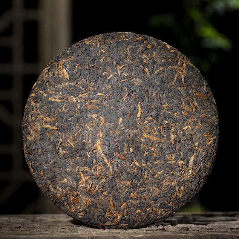 HelloYoung Lao Banzhang Puerh Ripe Tea Cake Menghai Brown Mountain Seven Cakes 357g/12.59oz