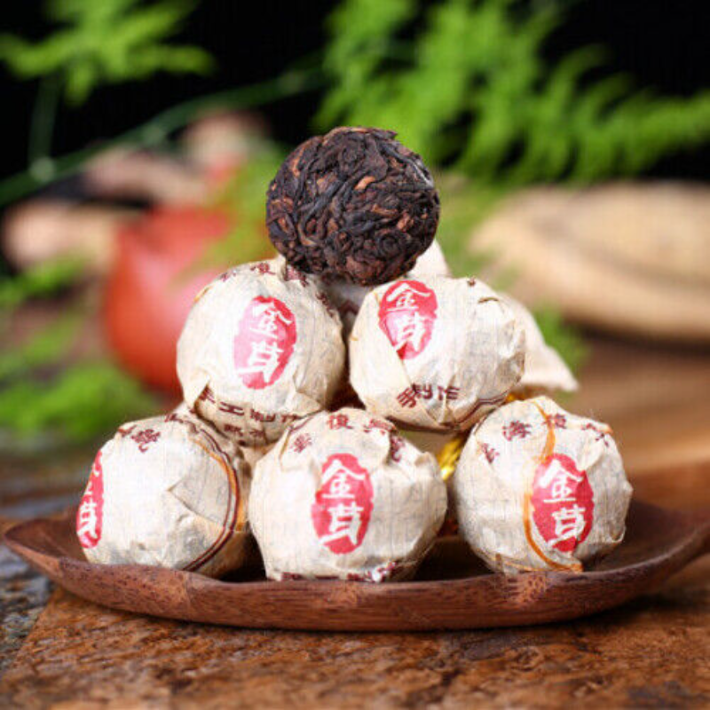 Pu'er Ripe Tea Premium Fermented Pressed Black Tea 500g/1.1LB Pu-Erh Tuocha Main image