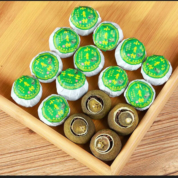 HelloYoung 20pcs Natural Tea Bag Tangerine Peel Pu'er Tea Bag Qinggan Pu'er Tea 250g-300g