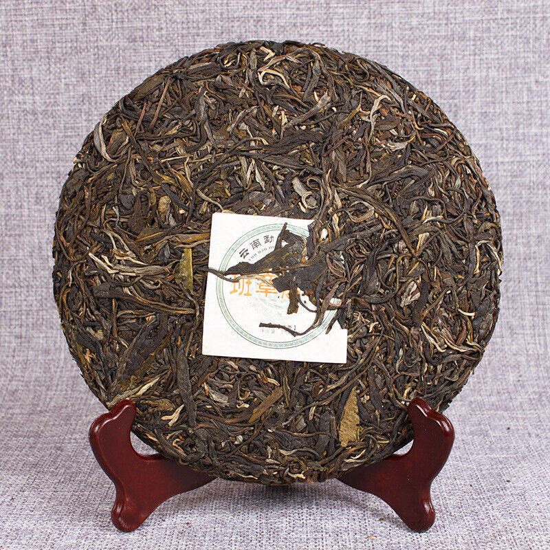 HelloYoung 357g Yunnan Pu'er Raw Tea Cake Banzhang Raw Tea Cake Jiao Mu Seven Seeds Cake