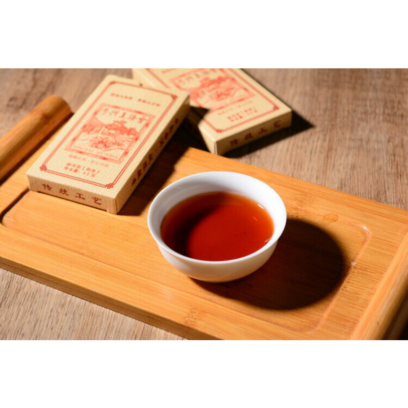 Cloud Sea Revival No. Strip Brick Tea 42g*10pcs Puerh Tea Ripened Tea Main image